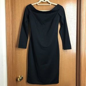 🌲 NWT Nommo Off-Shoulder Black Shift Dress Size L